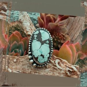 Royston Turquoise Adjustable Ring